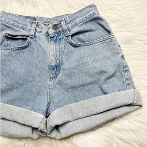 Riders High Rise Vintage Mom Shorts Light Wash Size 24